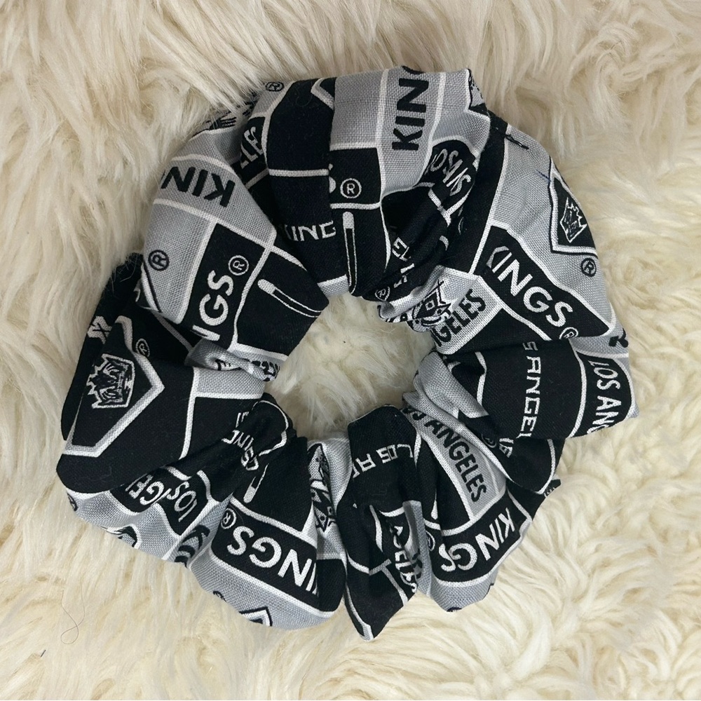 NEW Handmade NHL LA Kings Hair Scrunchie